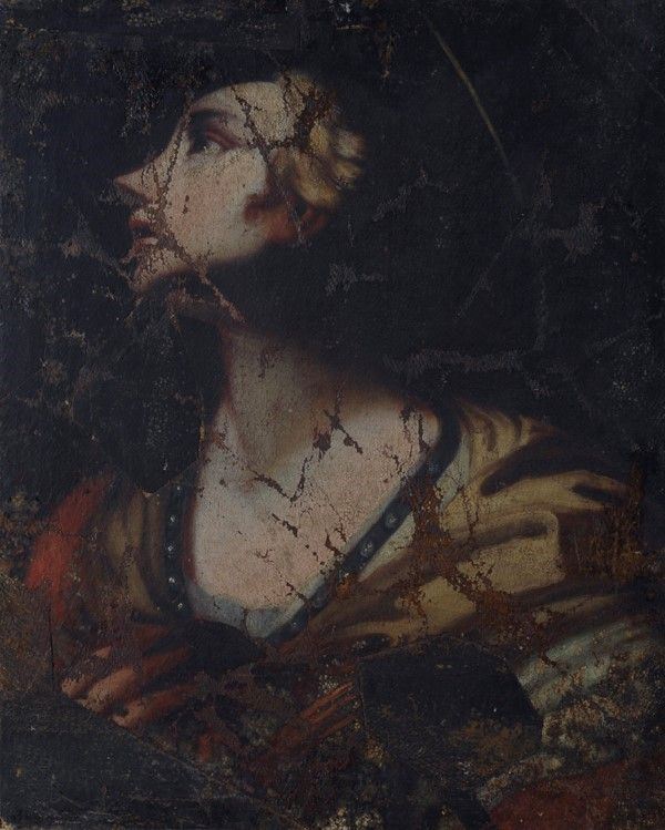 Scuola Emiliana, XVI-XVII sec. : Santa Caterina d'Alessandria  - Olio su tela - Auction Dipinti dal XV al XX sec. e oggetti di antiquariato - Galleria Pananti Casa d'Aste