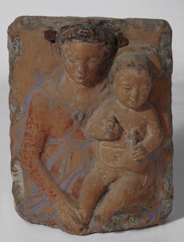 Scuola Toscana, inizi XVI sec. - Madonna con Bambino