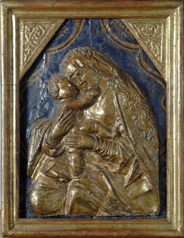 Bottega di Adriaen Van Wesel (utrecht 1417 Ca. - 1490) - Madonna Col Bambino