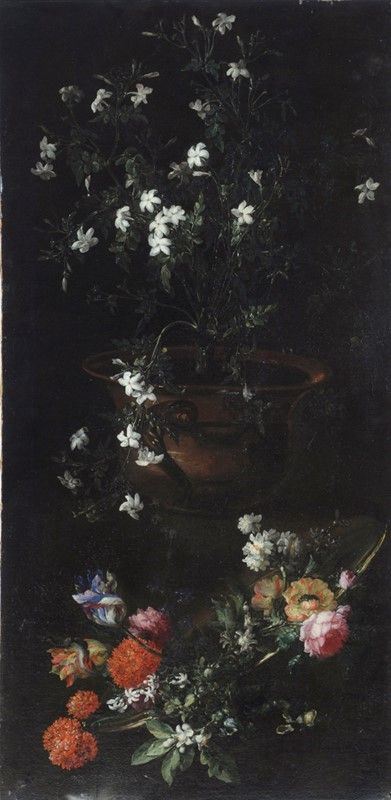 Giuseppe Vincenzino - Fiori e brocca di rame