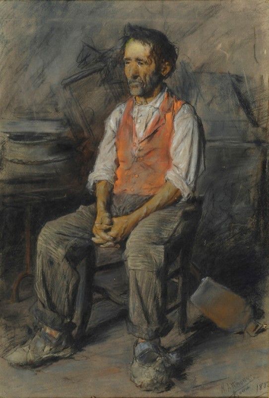 Natale Attanasio - Uomo seduto