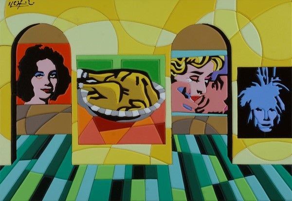 Ugo Nespolo : Sogni pop  - Acrilici su legno - Auction Arte moderna e contemporanea, Grafica ed edizioni - Galleria Pananti Casa d'Aste
