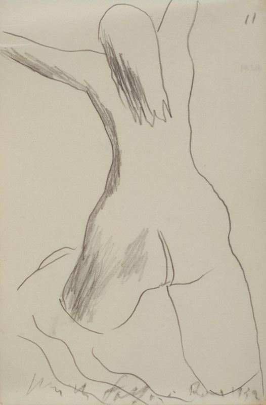 Pericle Fazzini - Nudo di spalle