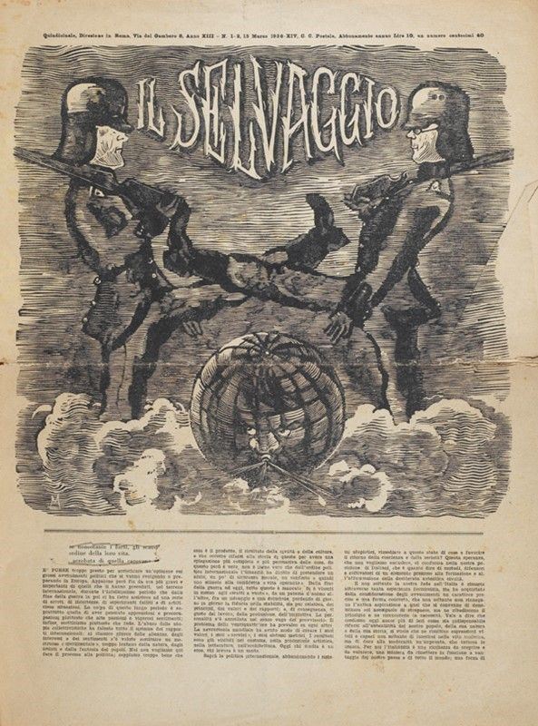 Selvaggio rivista  (1936)  - Asta Autori dell'800-900, Grafica ed Edizioni - I - Galleria Pananti Casa d'Aste