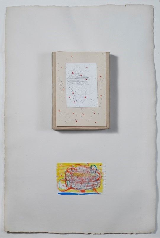 Nicola De Maria : Purezza  (1999-2000)  - Tecnica mista e collage su carta - Asta Arte moderna e contemporanea, Grafica ed edizioni - Galleria Pananti Casa d'Aste