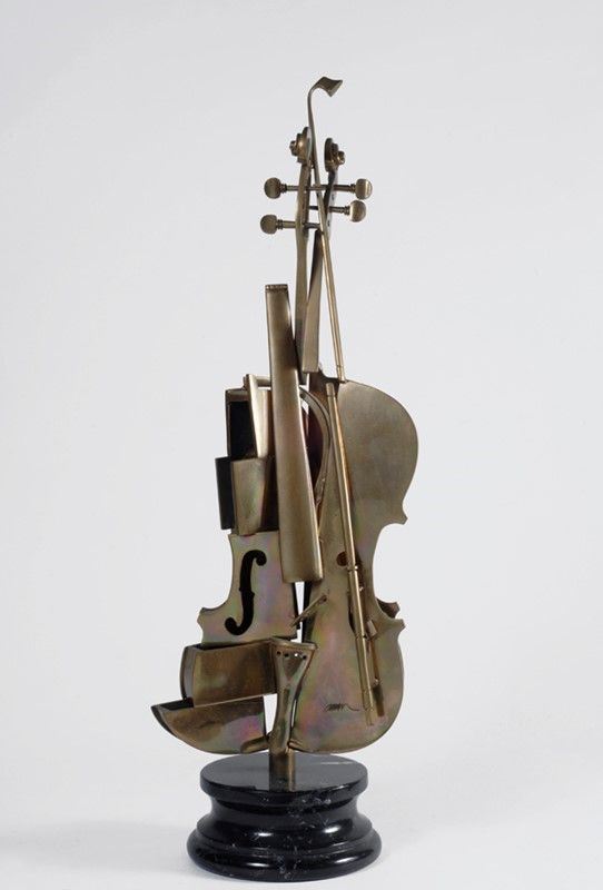 Fernandez Arman : Violino  - Bronzo - Asta Arte moderna e contemporanea, Grafica ed edizioni - Galleria Pananti Casa d'Aste
