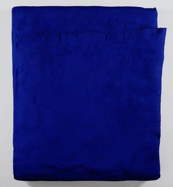 Cesare Berlingeri : Misterioso blu  (2001)  - Acrilico su tela piegata - Asta Autori dell'800-900, Grafica ed Edizioni - I - Galleria Pananti Casa d'Aste