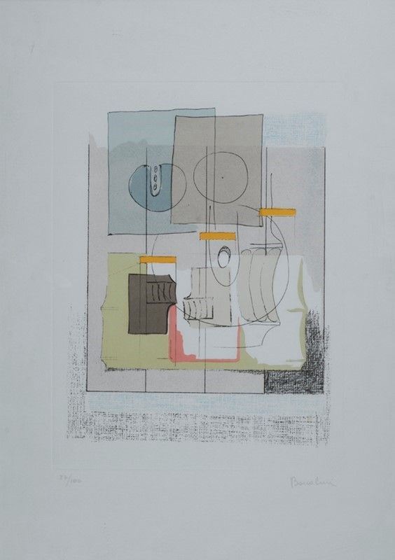 Agostino Bonalumi : Progetto per estroflessione  - Litografia - Asta Arte moderna e contemporanea, Grafica ed edizioni - Galleria Pananti Casa d'Aste