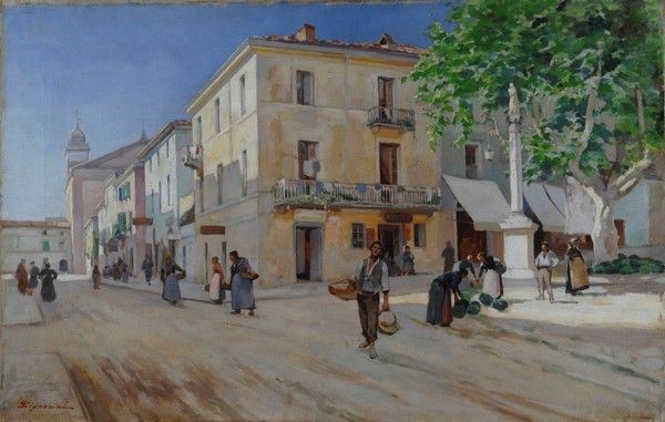 Telemaco Signorini - Vita di Paese
