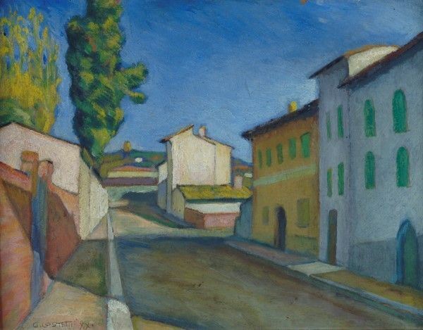 Giovanni Costetti - Scorcio di Strada