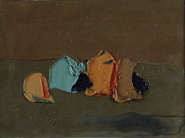 Sergio Scatizzi : Natura morta  (1970-71)  - Olio su tela - Auction Autori dell'800-900, Grafica ed Edizioni - I - Galleria Pananti Casa d'Aste