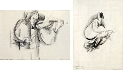 Violinista (fronte); Figura Femminile (retro)