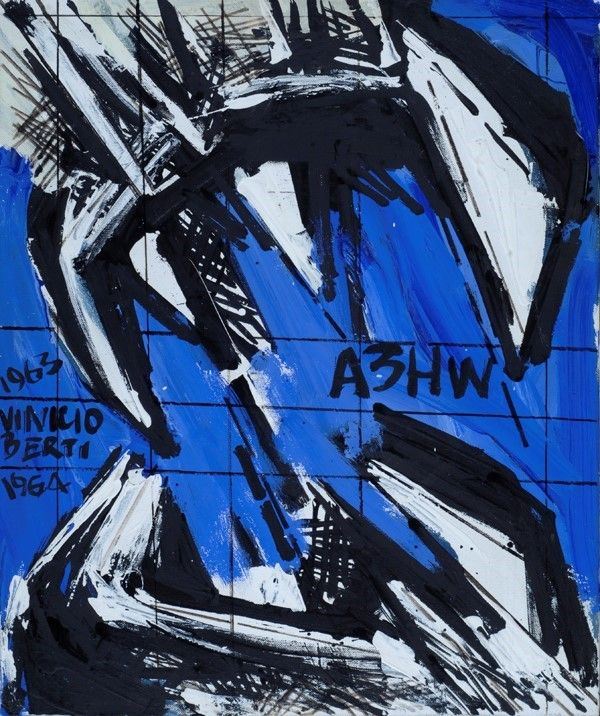 Vinicio Berti : Incontro nel tempo  (1963)  - Acrilico su tela - Auction Autori dell'800-900, Grafica ed Edizioni - I - Galleria Pananti Casa d'Aste