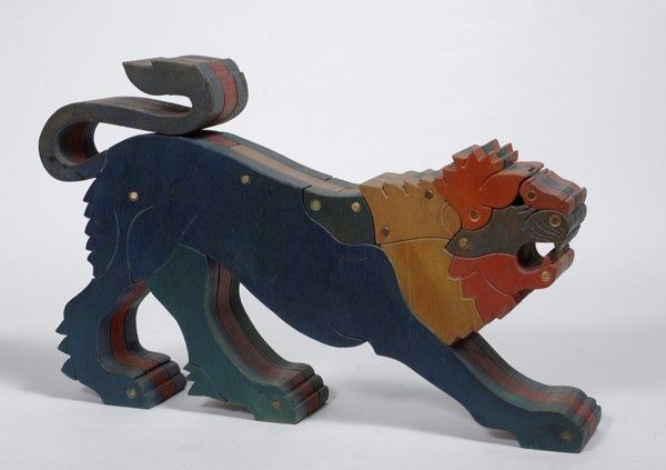 Bruno Chersicla : Leone  - Scultura in legno - Auction Autori dell'800-900, Grafica ed Edizioni - I - Galleria Pananti Casa d'Aste