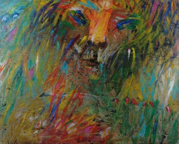 Gianni Dova : Leone  - Acrilico su tela - Auction Autori dell'800-900, Grafica ed Edizioni - I - Galleria Pananti Casa d'Aste