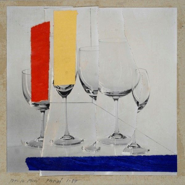 Gianfranco Pardi : Flutes  (1987)  - Collage su carta - Auction Autori dell'800-900, Grafica ed Edizioni - I - Galleria Pananti Casa d'Aste