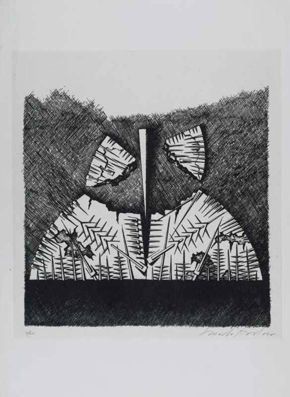 Arnaldo Pomodoro : Senza titolo  - Acquaforte - Auction Autori dell'800-900, Grafica ed Edizioni - I - Galleria Pananti Casa d'Aste