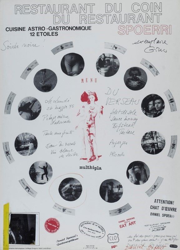 Daniel Spoerri : Soire noire  (1945)  - Serigrafia - Auction Grafica ed edizioni - Galleria Pananti Casa d'Aste