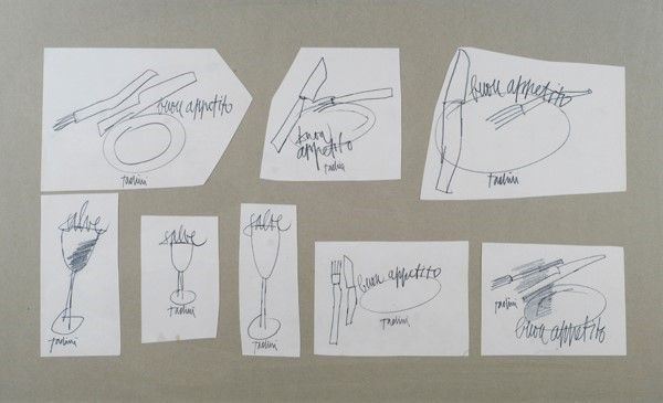 Emilio Tadini : Buon appetito  - Matita su carta - Auction Autori dell'800-900, Grafica ed Edizioni - I - Galleria Pananti Casa d'Aste