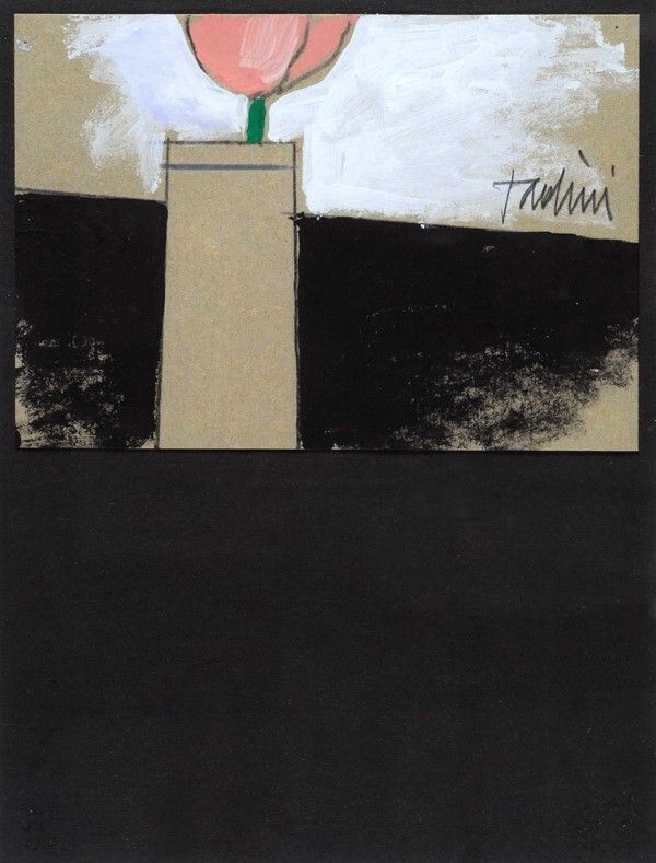 Emilio Tadini - Fiore in bicchiere