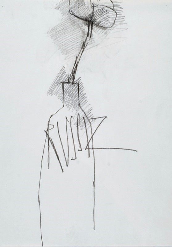 Emilio Tadini : Russiz  - Matita su carta - Auction Autori dell'800-900, Grafica ed Edizioni - I - Galleria Pananti Casa d'Aste