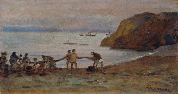 Federico Rossano - Marina con pescatori