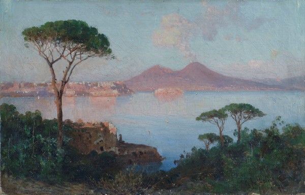 Alessandro La Volpe : Golfo  (1875)  - Olio su tela - Auction Autori dell'800-900, Grafica ed Edizioni - I - Galleria Pananti Casa d'Aste