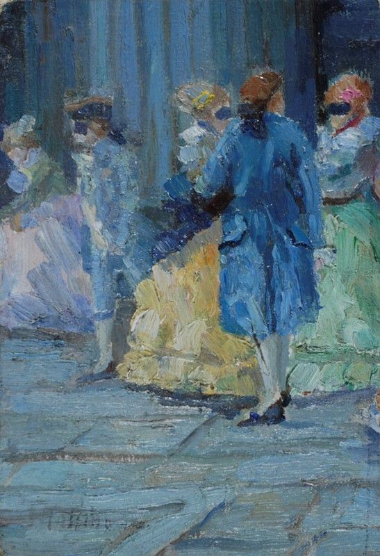 Vittorio Nattino - Figure in Abito Settecentesco