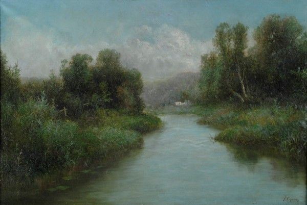 Francesco Capuano - Paesaggio con Torrente