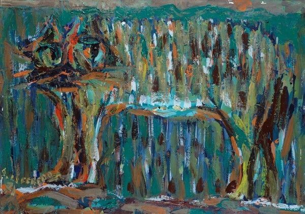 Silvio Loffredo : Gatto  (1971)  - Olio su cartone telato - Auction Arte moderna e contemporanea - III - Galleria Pananti Casa d'Aste