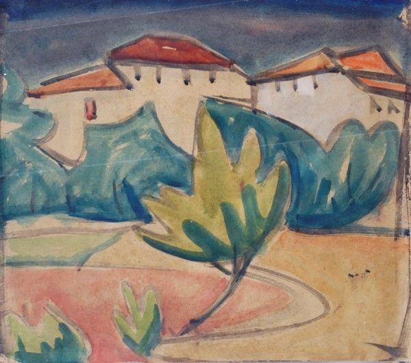 Guido Ferroni - Paesaggio toscano