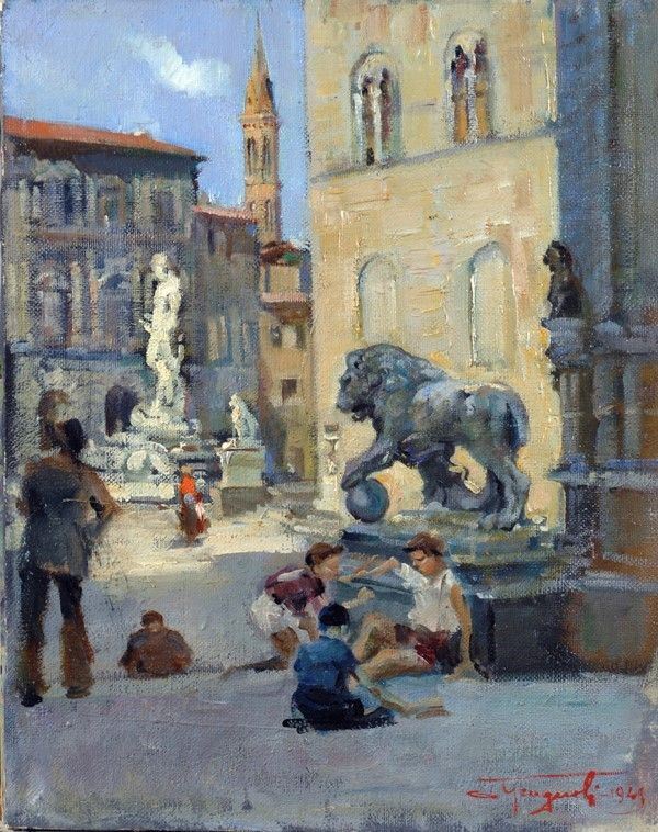 Ovidio Gragnoli - Piazza della Signoria