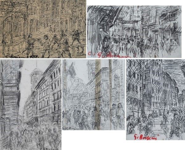 Guido Borgianni - Cinque Disegni