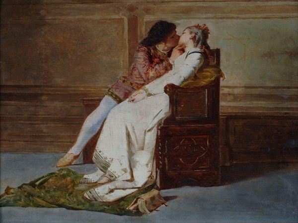 Amos Cassioli - Il Bacio tra Paolo e Francesca