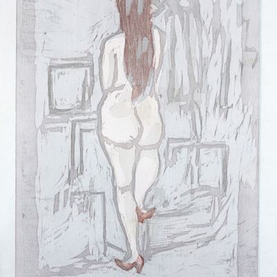 Donna Nuda di Spalle