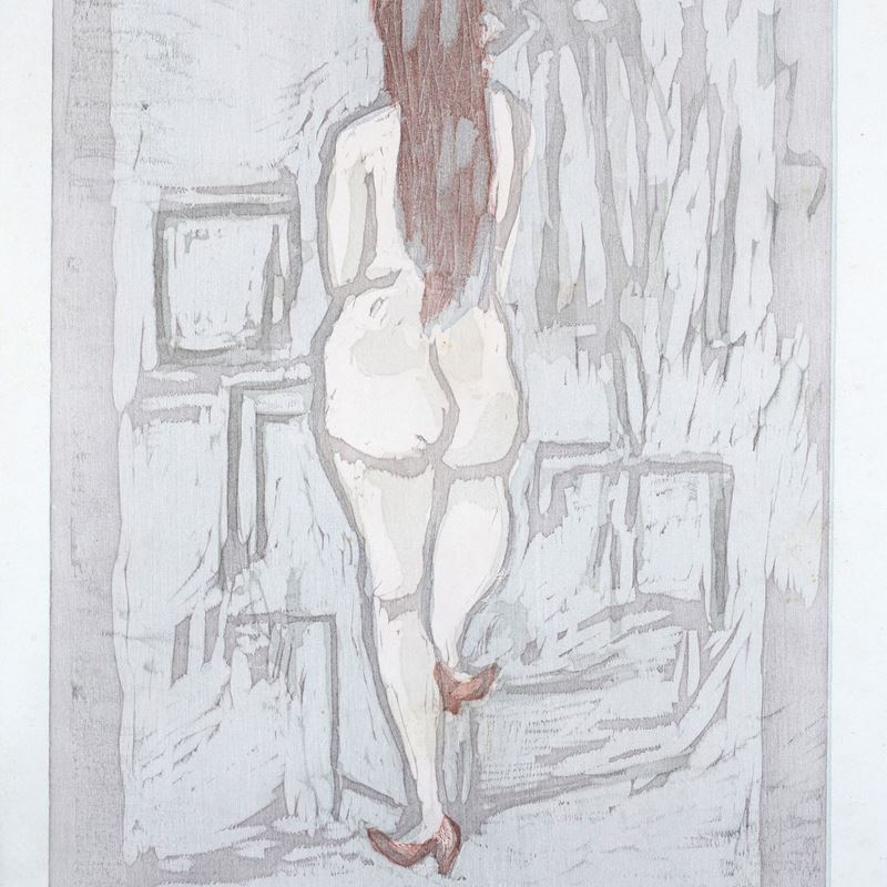 Mino Maccari - Donna Nuda di Spalle