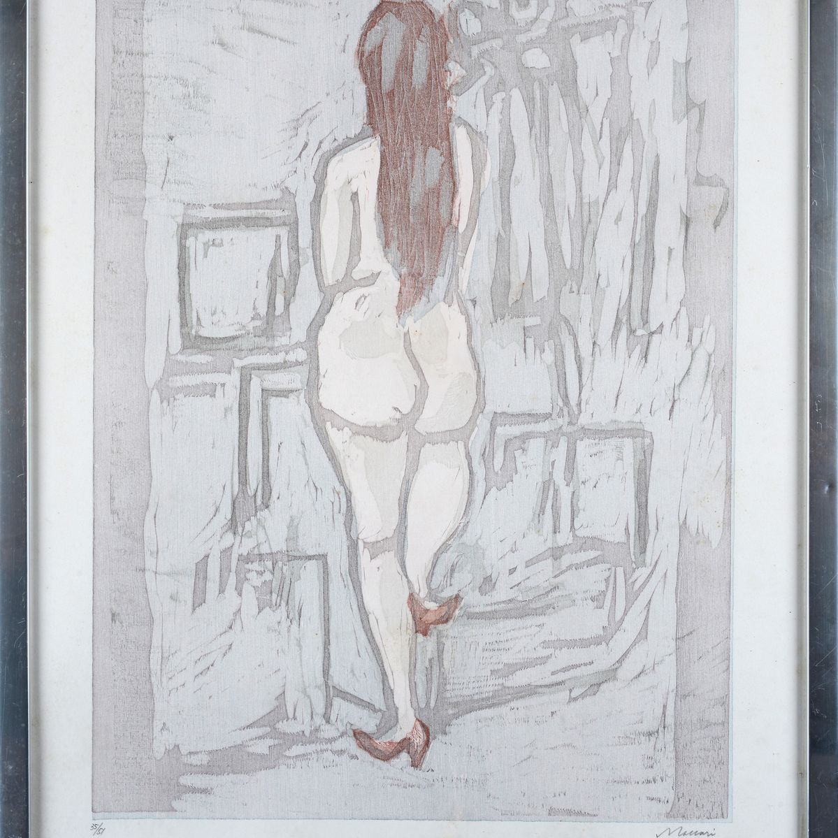 Mino Maccari - Donna Nuda di Spalle