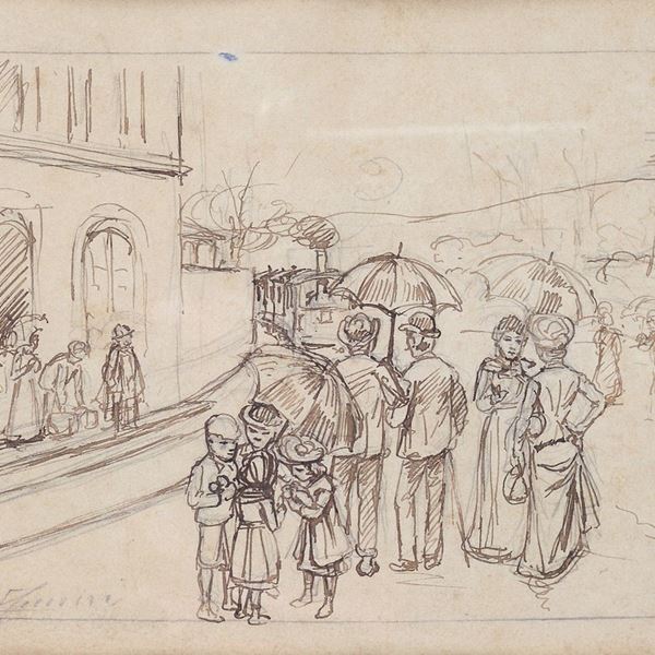 Eugenio Cecconi - At the station