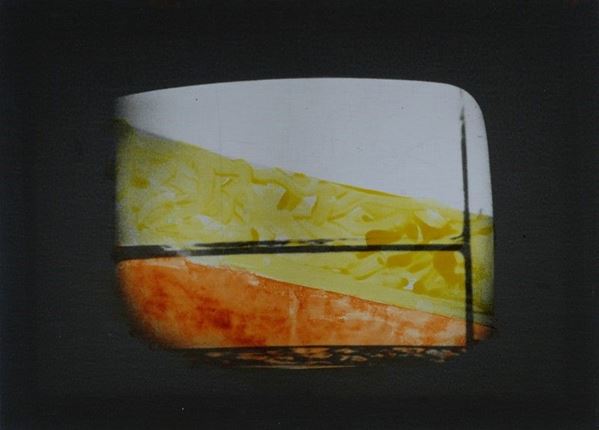 Mario Schifano : Televisione  - Tela emulsionata - Asta Antiquariato - I - Galleria Pananti Casa d'Aste