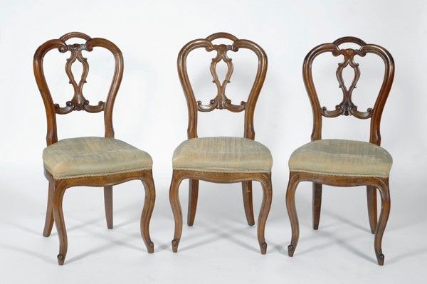 Tre sedie  - Auction Antiquariato, mobili, porcellane e dipinti antichi - I - Galleria Pananti Casa d'Aste