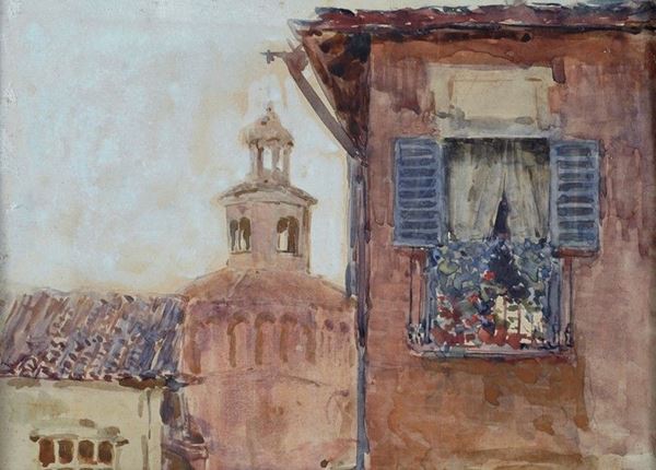 Attr. a Ezzelino Briante - Il balcone fiorito