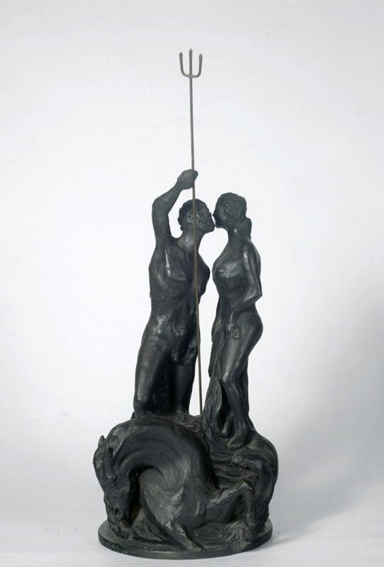 Aligi Sassu - Poseidone e Athena