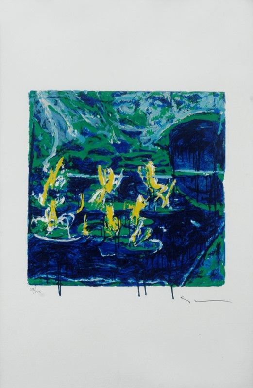 Mario Schifano - Due Opere Grafiche