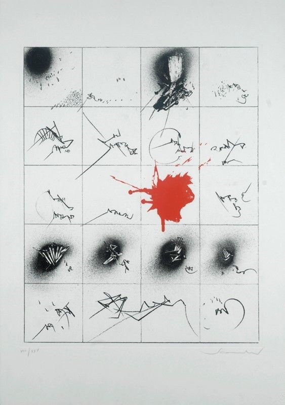 Emilio Scanavino : Senza titolo  - Litografia - Auction Grafica ed edizioni - Galleria Pananti Casa d'Aste