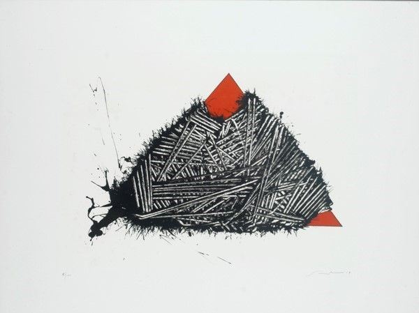 Emilio Scanavino : Tramature  (1959)  - Litografia - Auction Grafica ed edizioni - Galleria Pananti Casa d'Aste