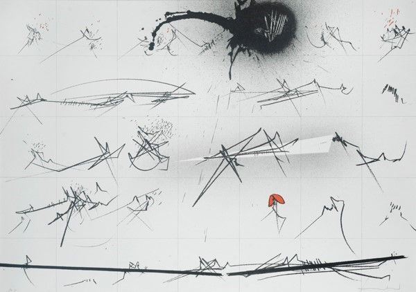 Emilio Scanavino : Tramature  - Litografia - Auction Grafica ed edizioni - Galleria Pananti Casa d'Aste