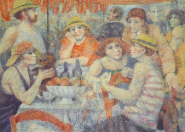 Remo Squillantini : Omaggio a Renoir  - Serigrafia - Asta Grafica ed edizioni - Galleria Pananti Casa d'Aste