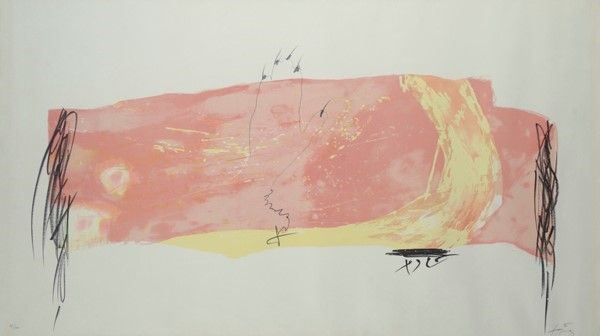 Antoni Tapies : Senza titolo  - Litografia - Asta Arte moderna e contemporanea - Galleria Pananti Casa d'Aste