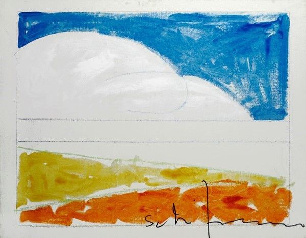 Mario Schifano : Paesaggio anemico  - Smalti su tela - Auction Arte moderna e contemporanea - Galleria Pananti Casa d'Aste