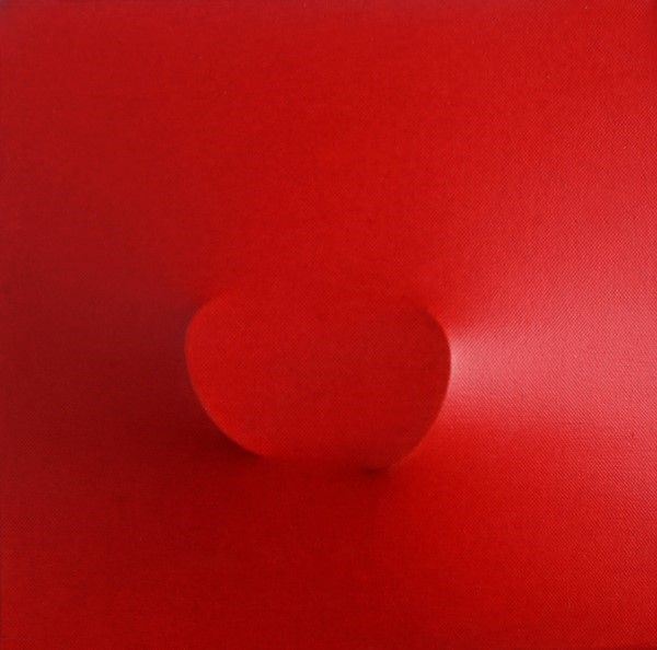 Turi Simeti : Rosso  (2011)  - Acrilico su tela estroflessa - Asta Arte moderna e contemporanea - Galleria Pananti Casa d'Aste